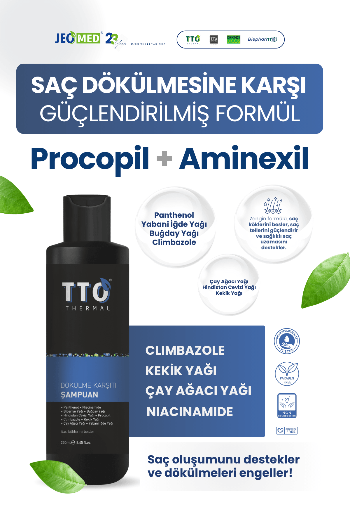 TTO Thermal Dökülme Karşıtı Şampuan 250 ml