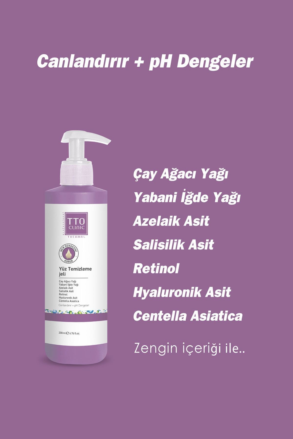 TTO CLINIC Facial Cleansing Gel 200 ML