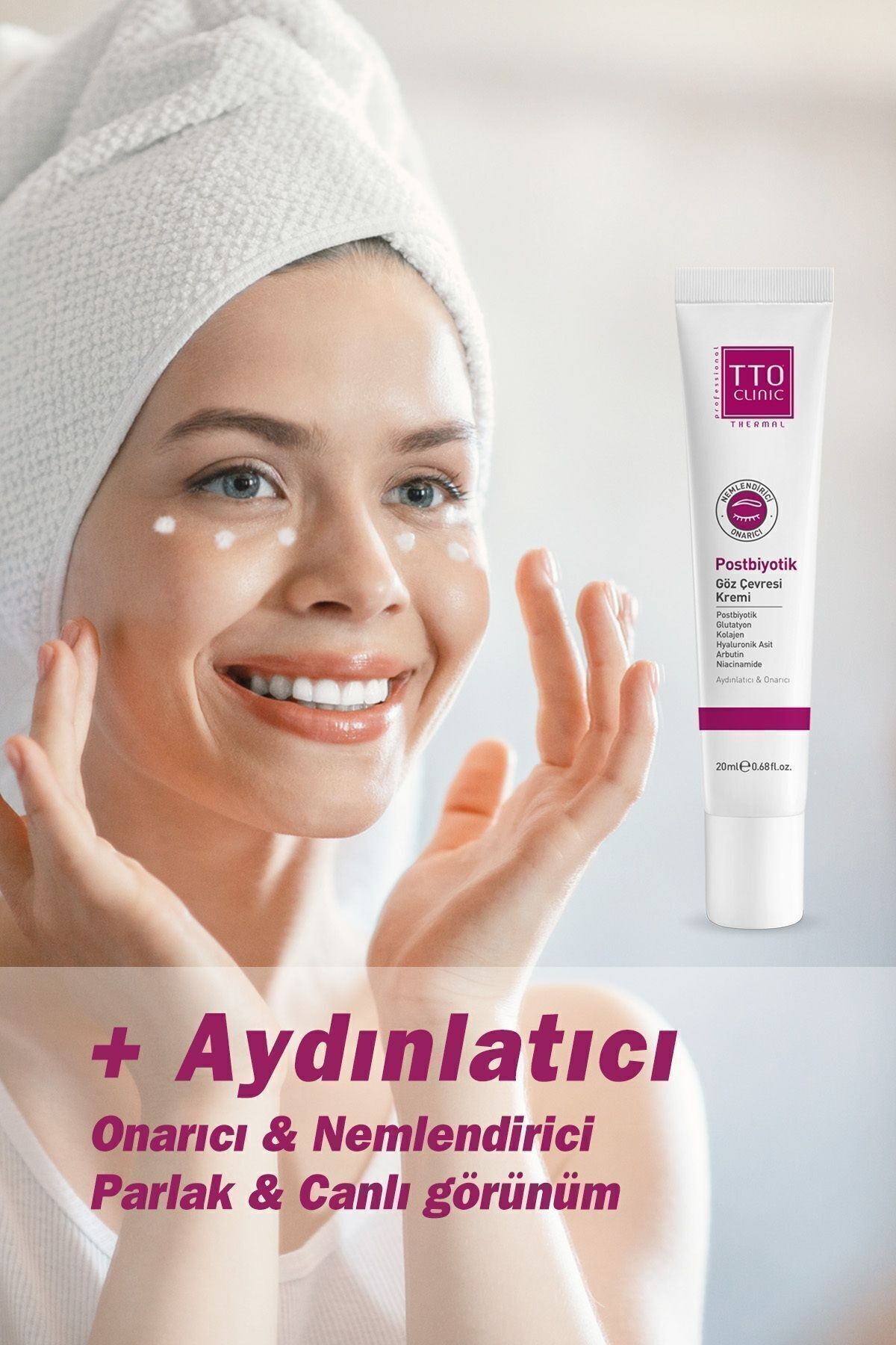 TTO CLINIC Postbiyotik Göz Çevresi Kremi 20 ml