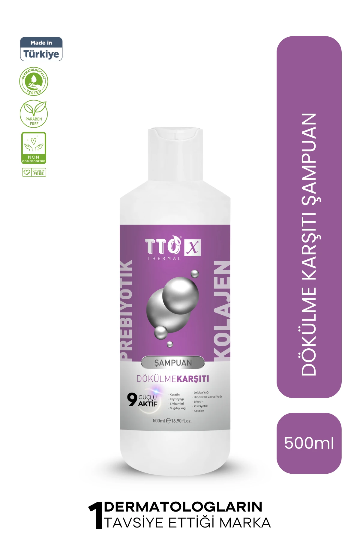 TTO X-Dökülme Karşıtı Saç Şampuanı – Kolajen & Prebiyotik