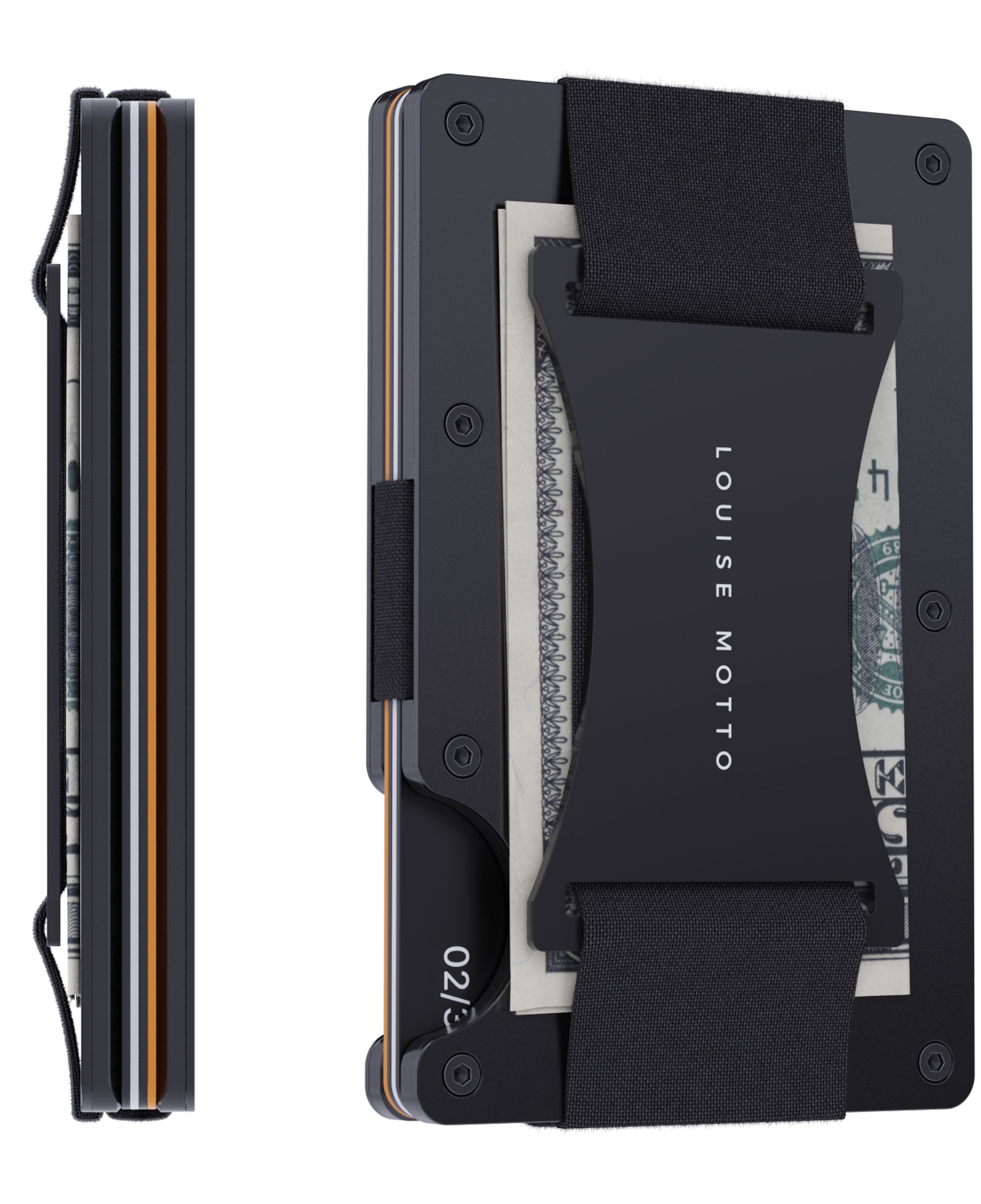 CardX - Burano Strap - Yeni Nesil Minimalist Cüzdan & Kartlık Premium Malzeme, RFID Korumalı - Siyah