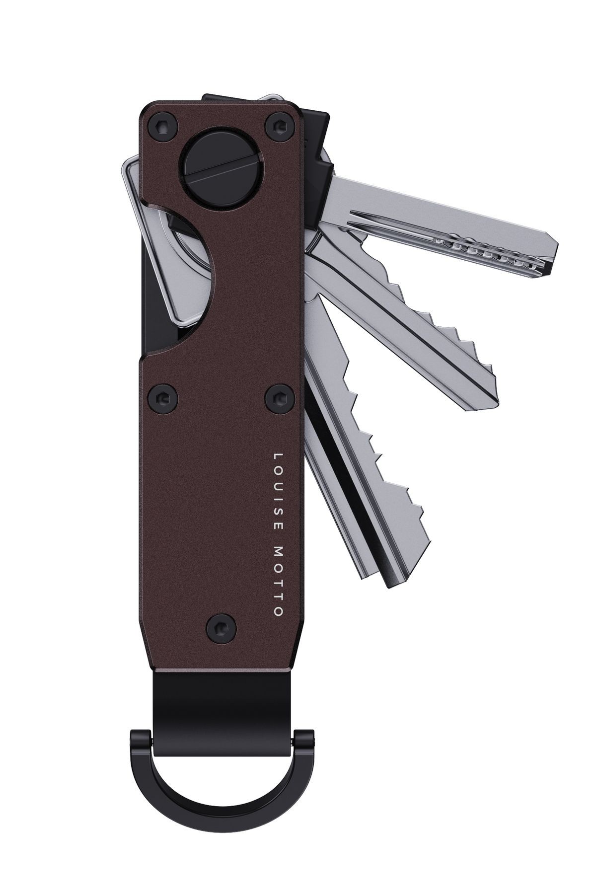 KeyX Burano Anahtarlık, Minimalist, Şık ve Sallanmayan Toparlayıcı Premium Tasarım