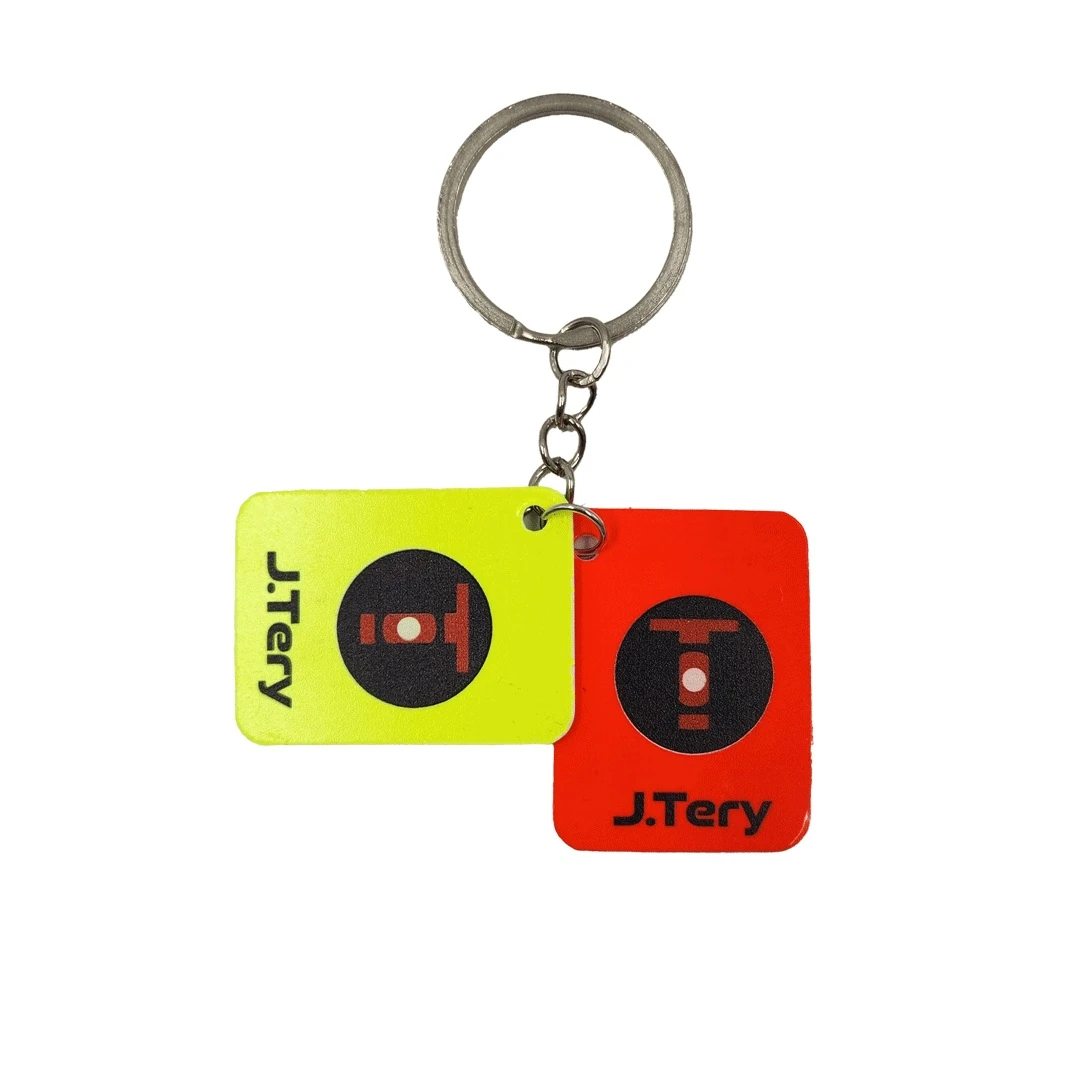 Personalised Yellow Red Card Keychain 