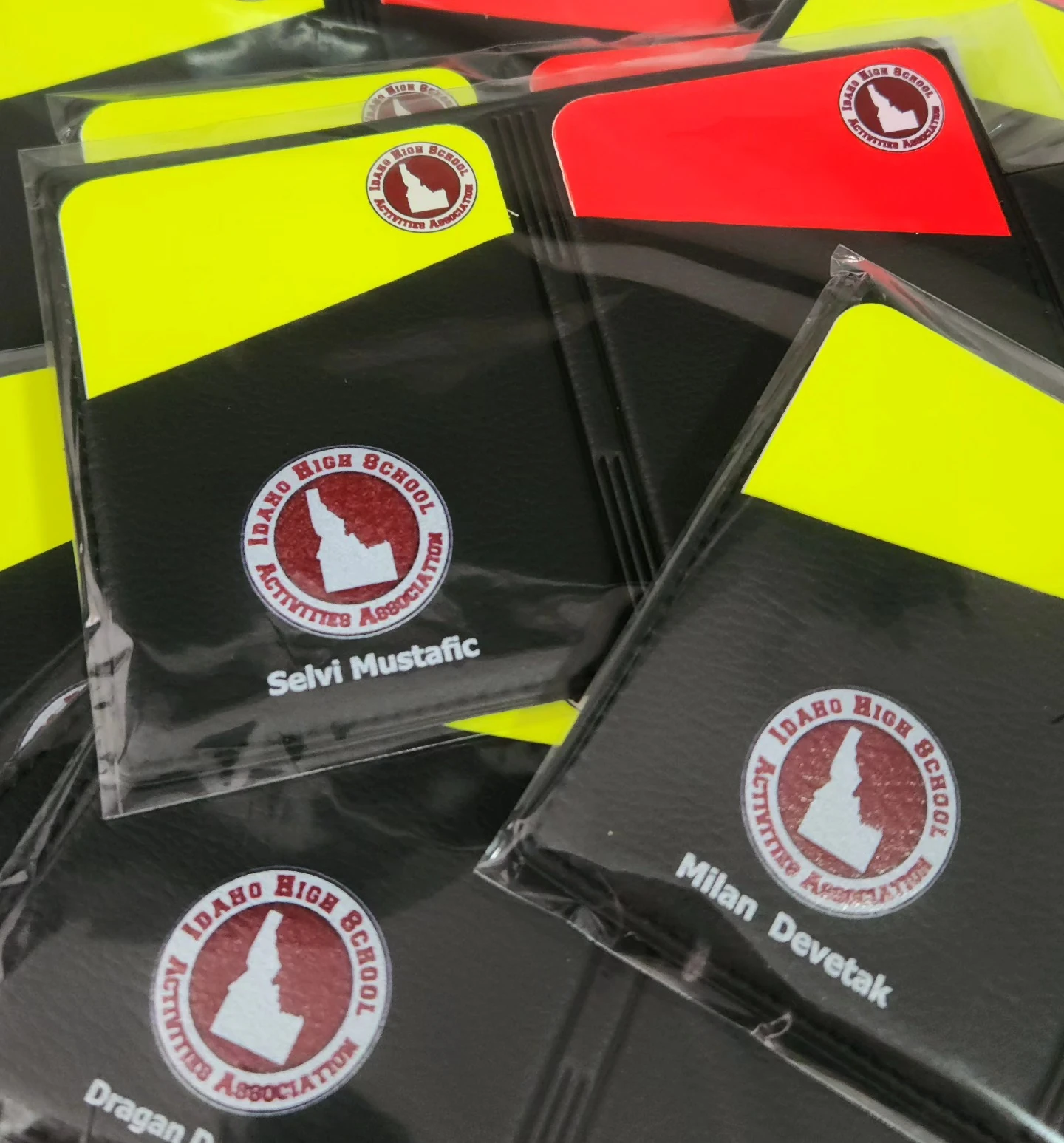 Personalised Referee Wallet Set, Personalised Referee Match Set