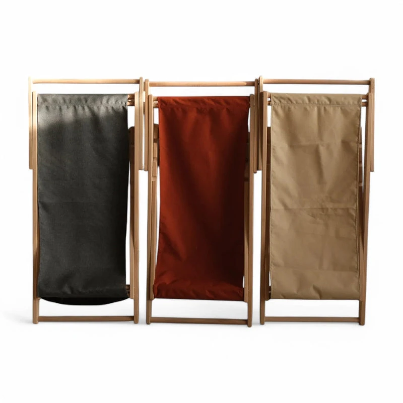 Katlanır Ahşap Şezlong Sandalye Seti