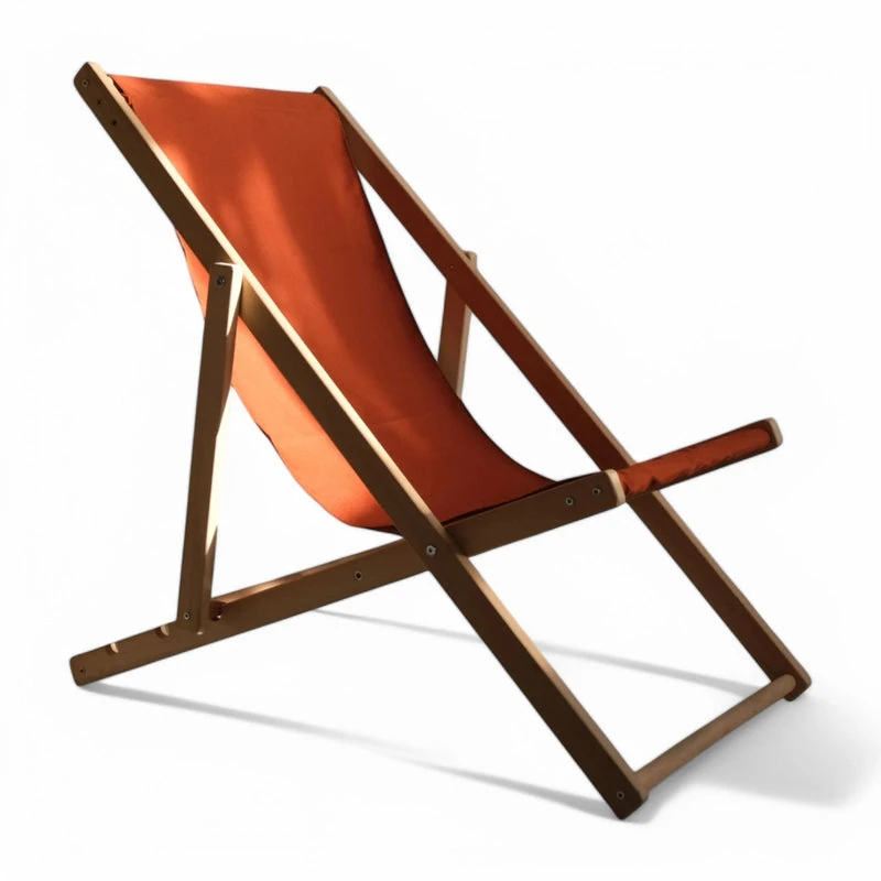 Katlanır Ahşap Şezlong Sandalye Seti