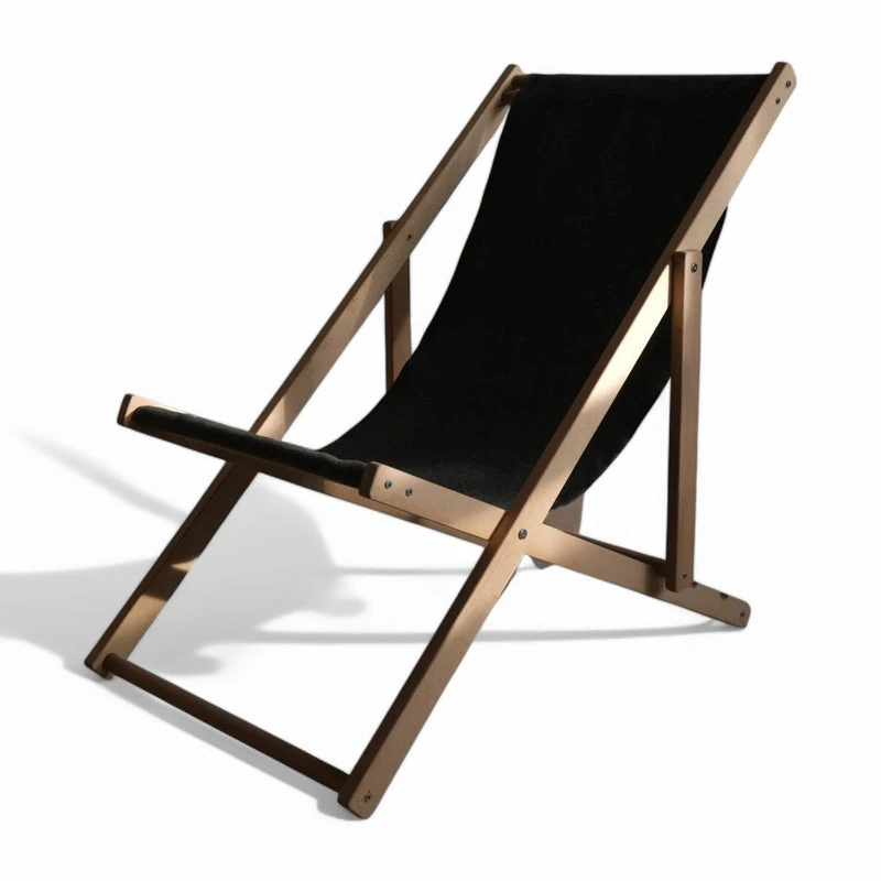 Katlanır Ahşap Şezlong Sandalye Seti