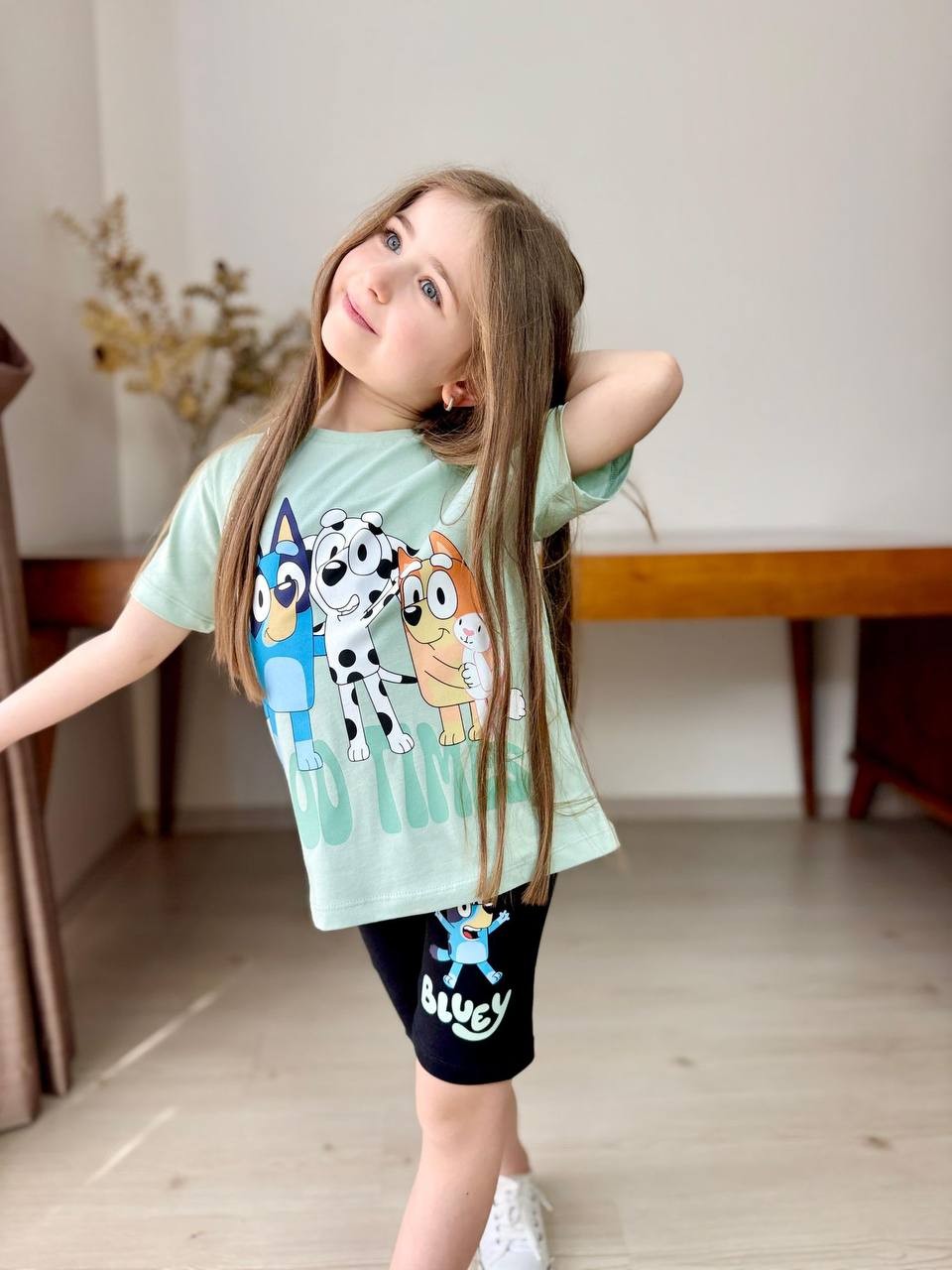 Bluey slim tayt yeşil takım 