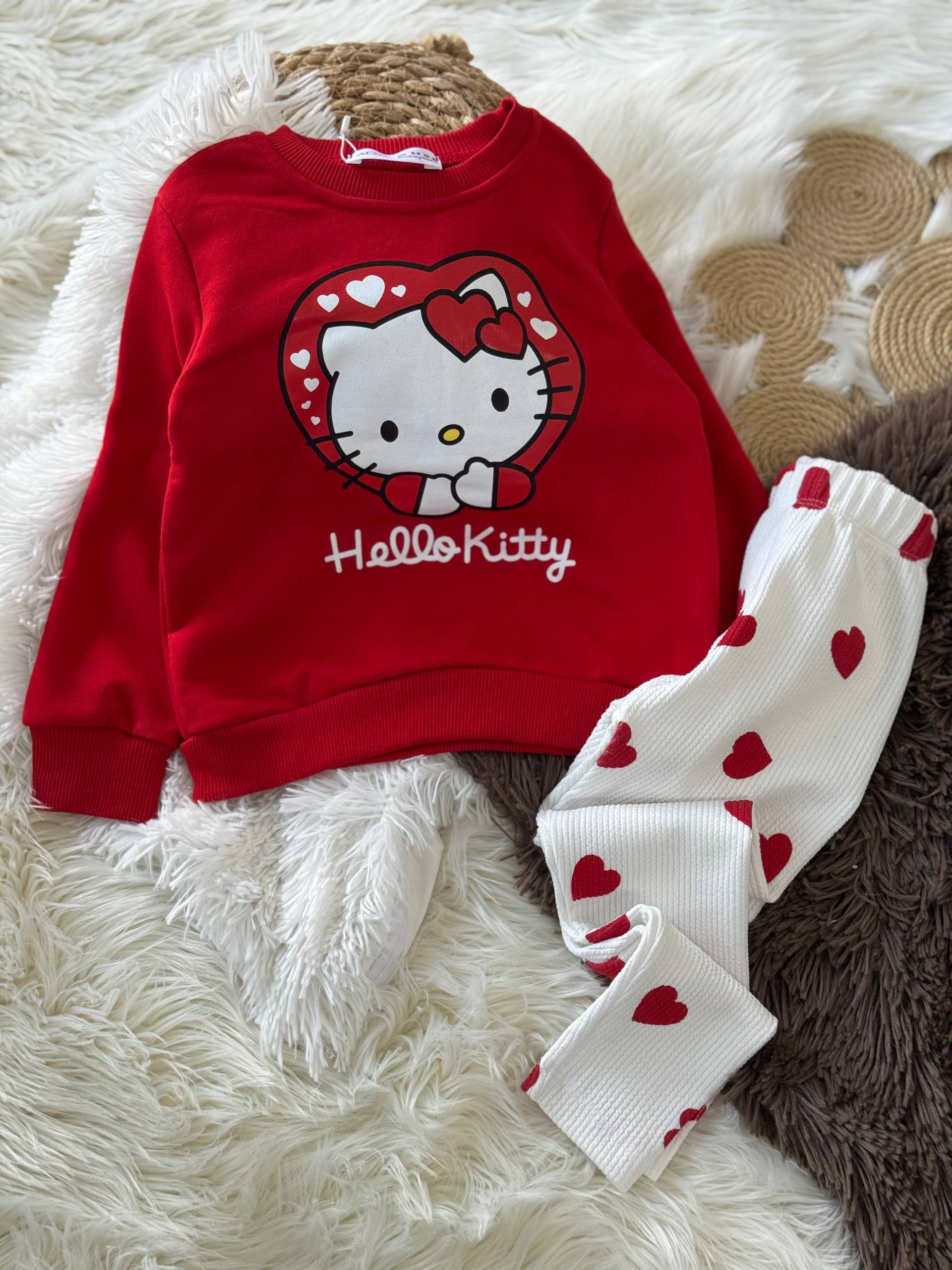 Hello Kitty tasarım alt üst takım 