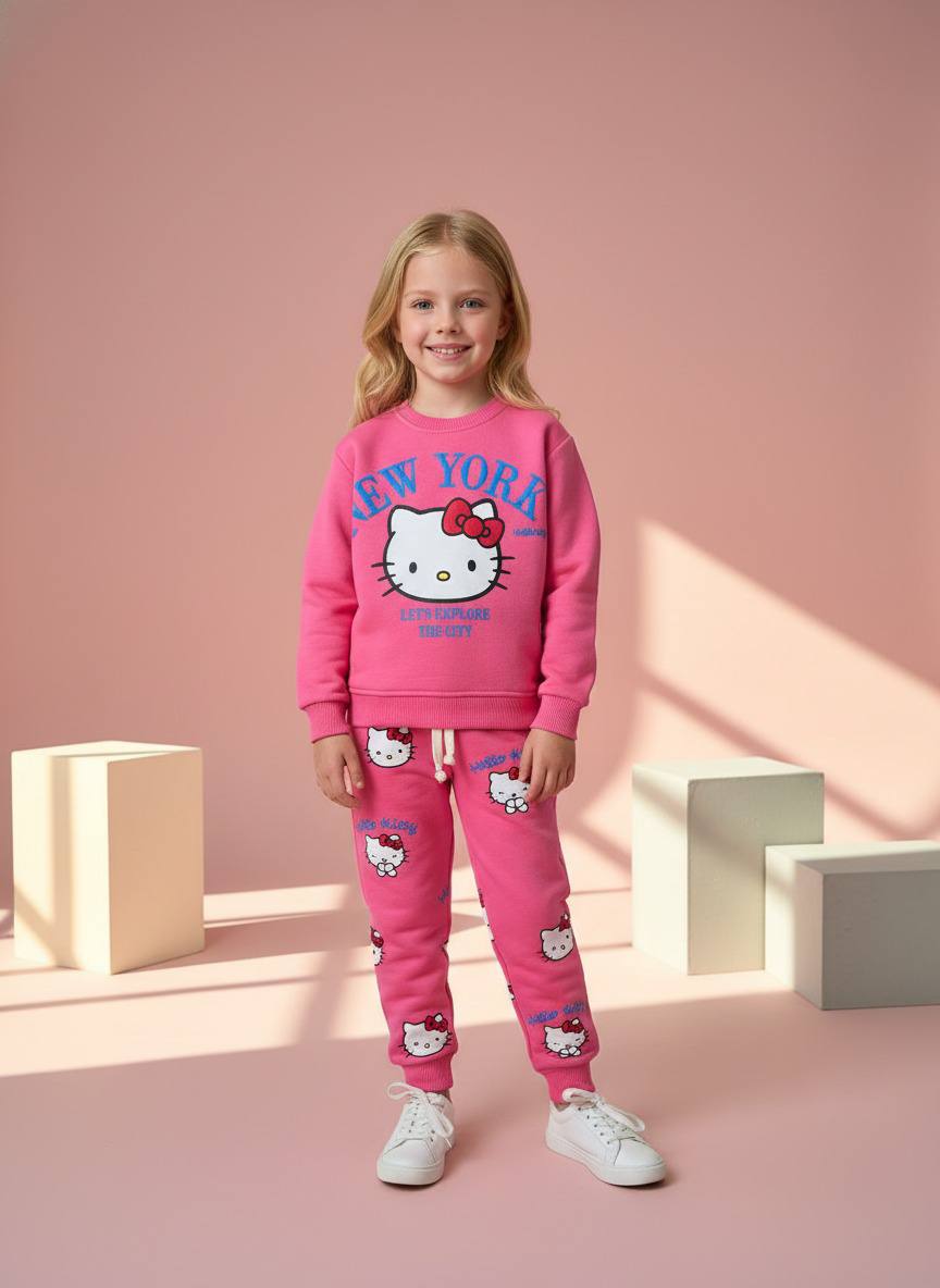 Hello Kitty tasarım 2 li alt üst takım 