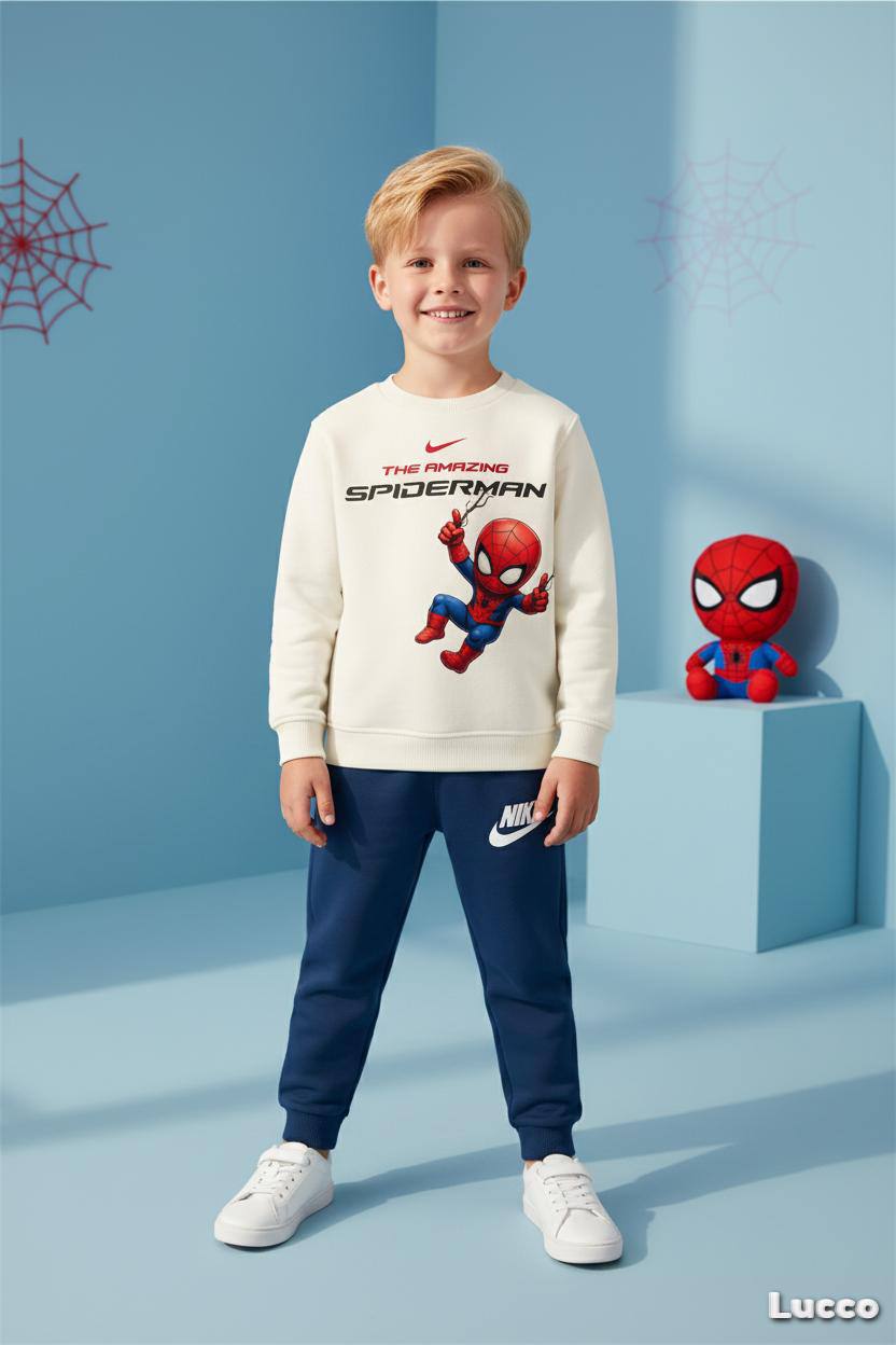 Spiderman karakter baskılı alt üst takım 