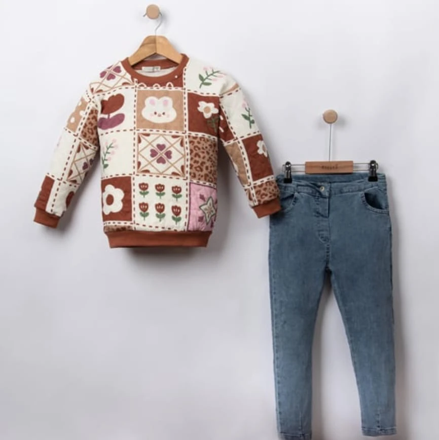 Chimay Kız Çocuk Özgün İkili Takım