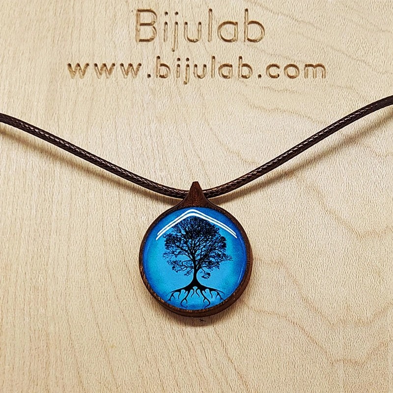 Mavi Hayat Ağacı Kolye