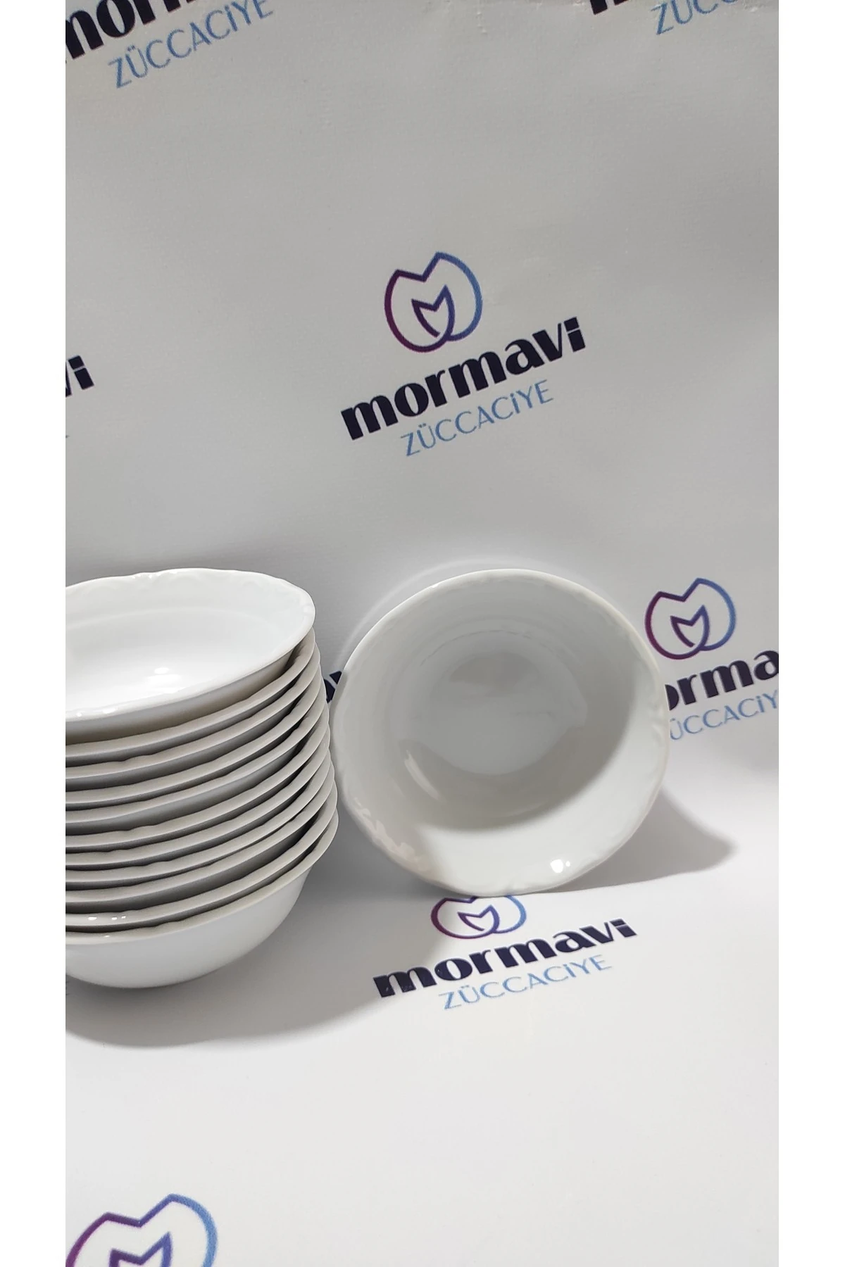 PORSELEN ANADOLU BEYAZI 12 ADET 13 CM (KÜÇÜK) ÇORBA KASE