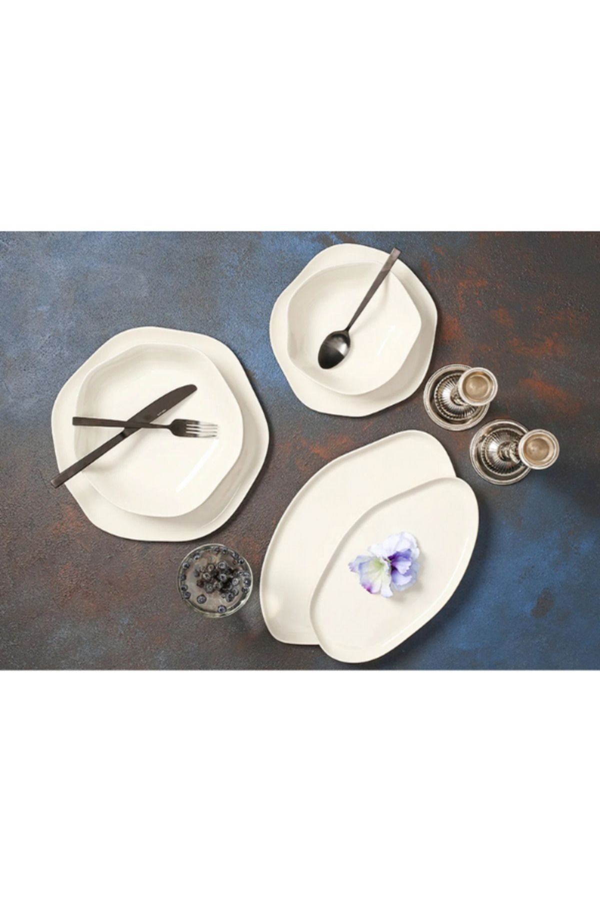 Pure Alumilite 27 Parça 6 Kişilik Yemek Takımı