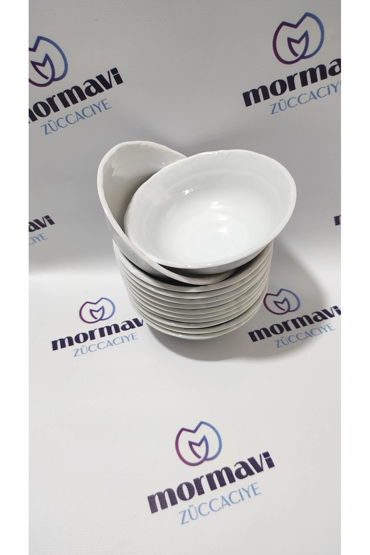 PORSELEN ANADOLU BEYAZI 12 ADET 13 CM (KÜÇÜK) ÇORBA KASE