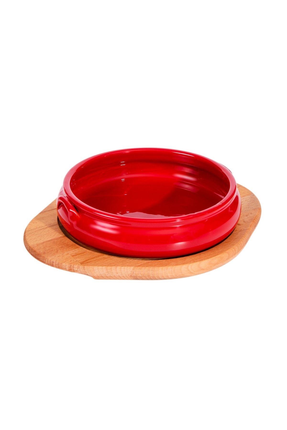 Tam Sırlı Kulplu Tava 18cm