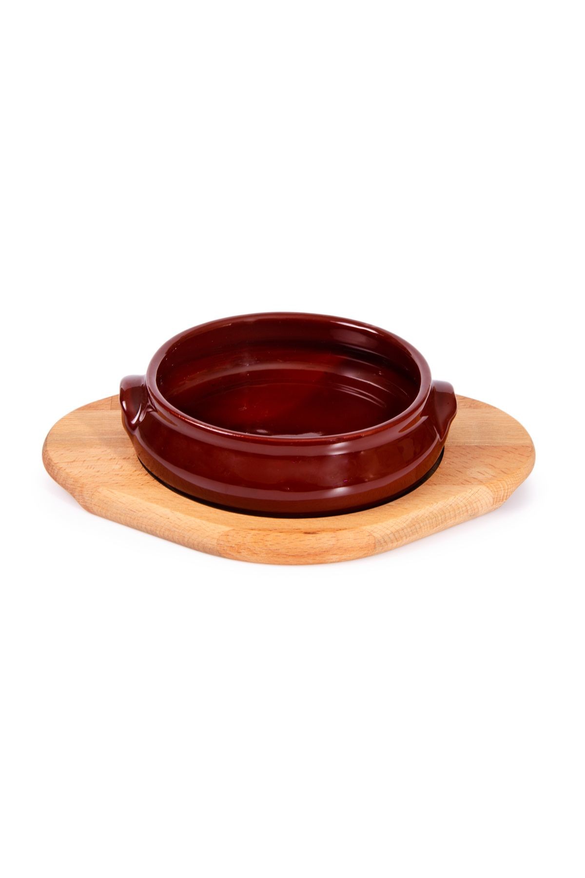 Tam Sırlı Kulplu Tava 14cm