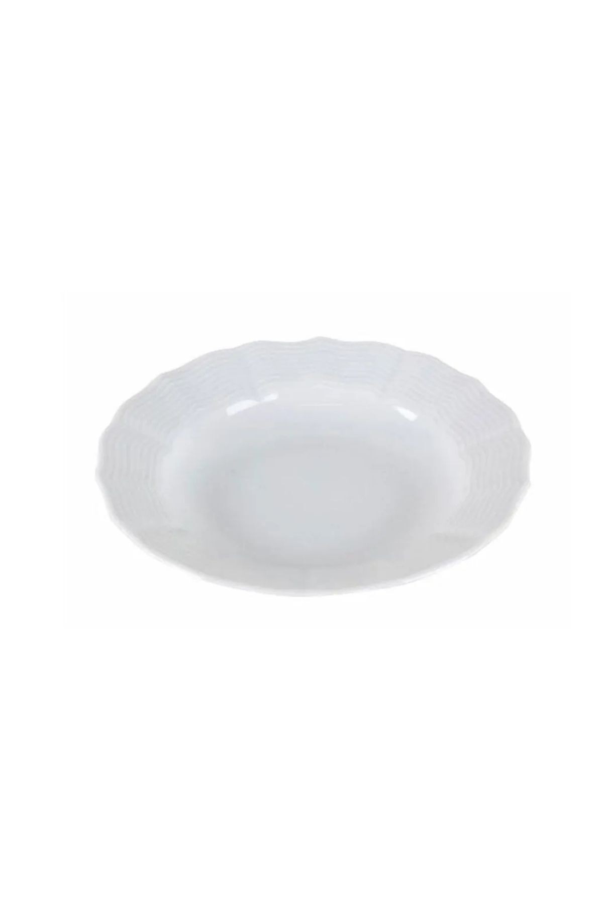 WAVY Beyaz 24 parça 6 kişilik porselen yemek takımı
