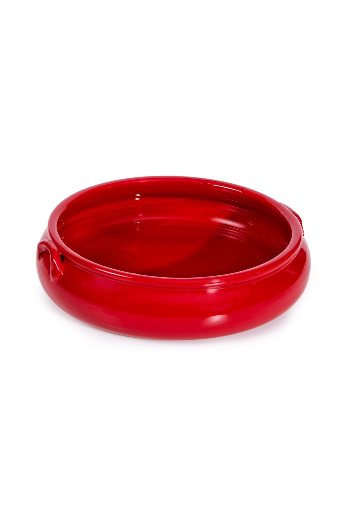 Tam Sırlı Kulplu Tava 18cm