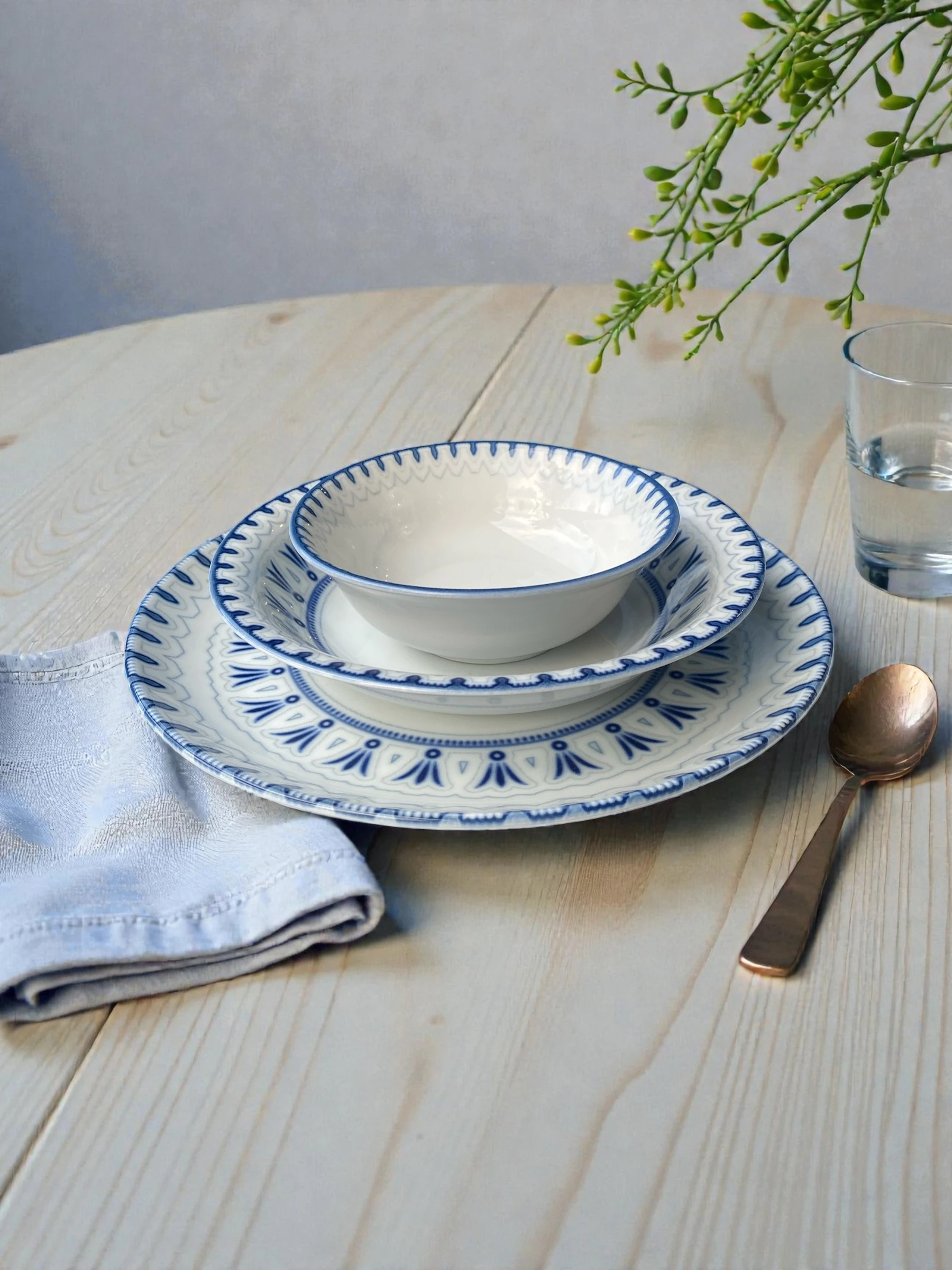 18 Parça 6 Kişiik Yemek Takımı