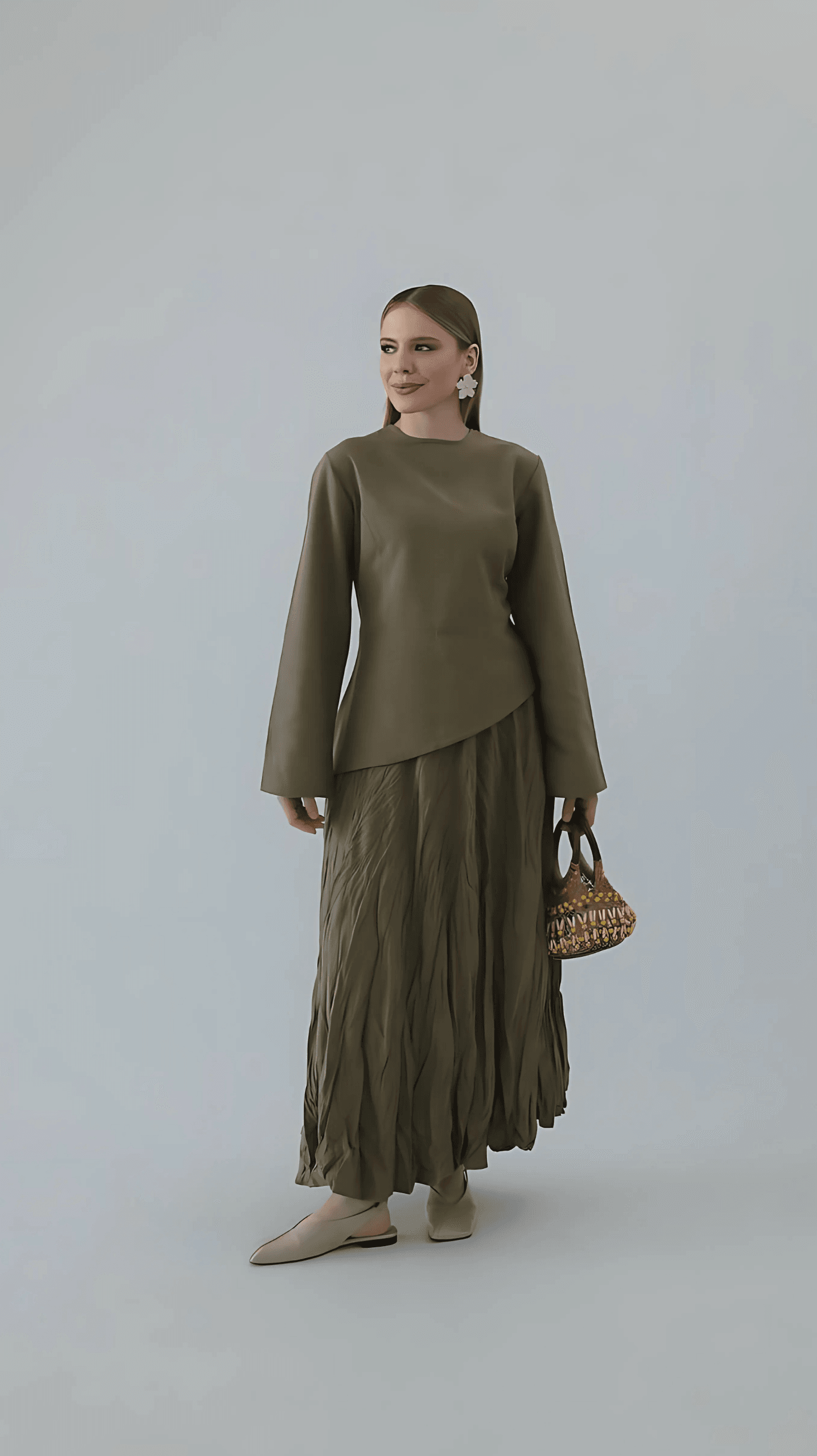 Zena Haki Elbise