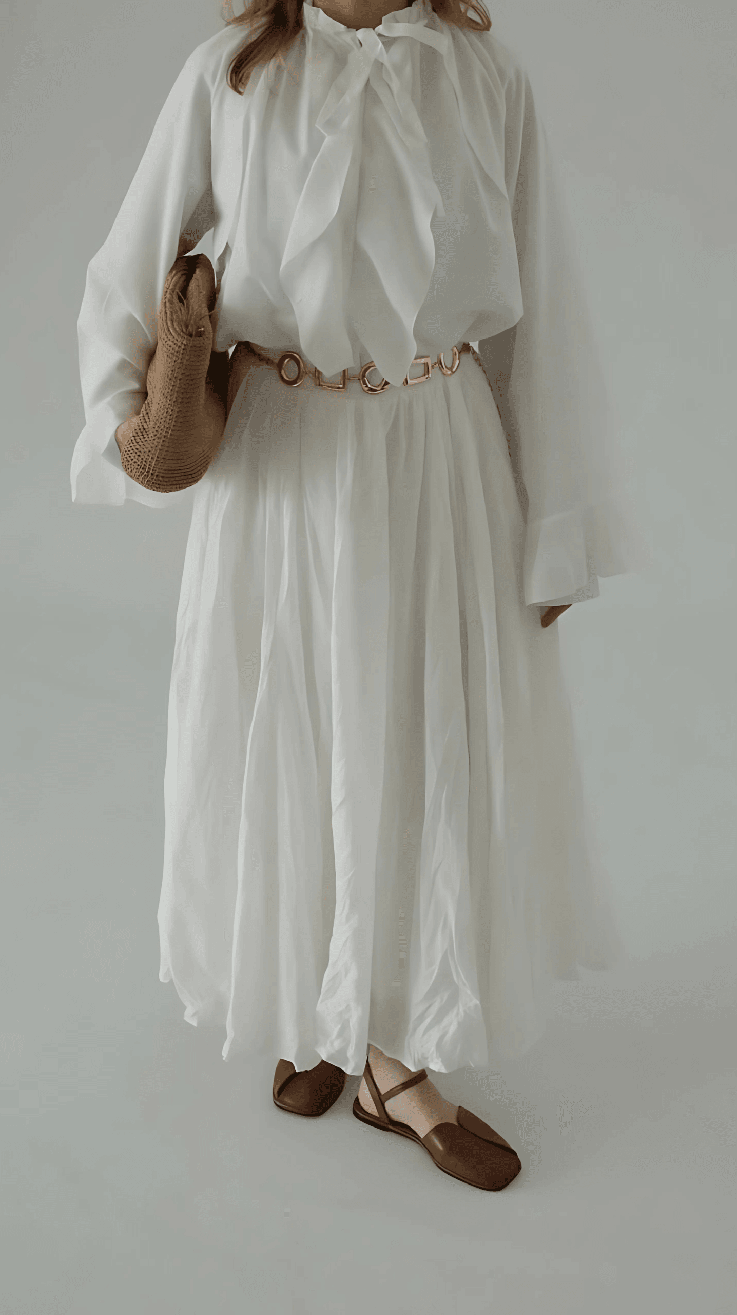 Elandra Beyaz Etek image