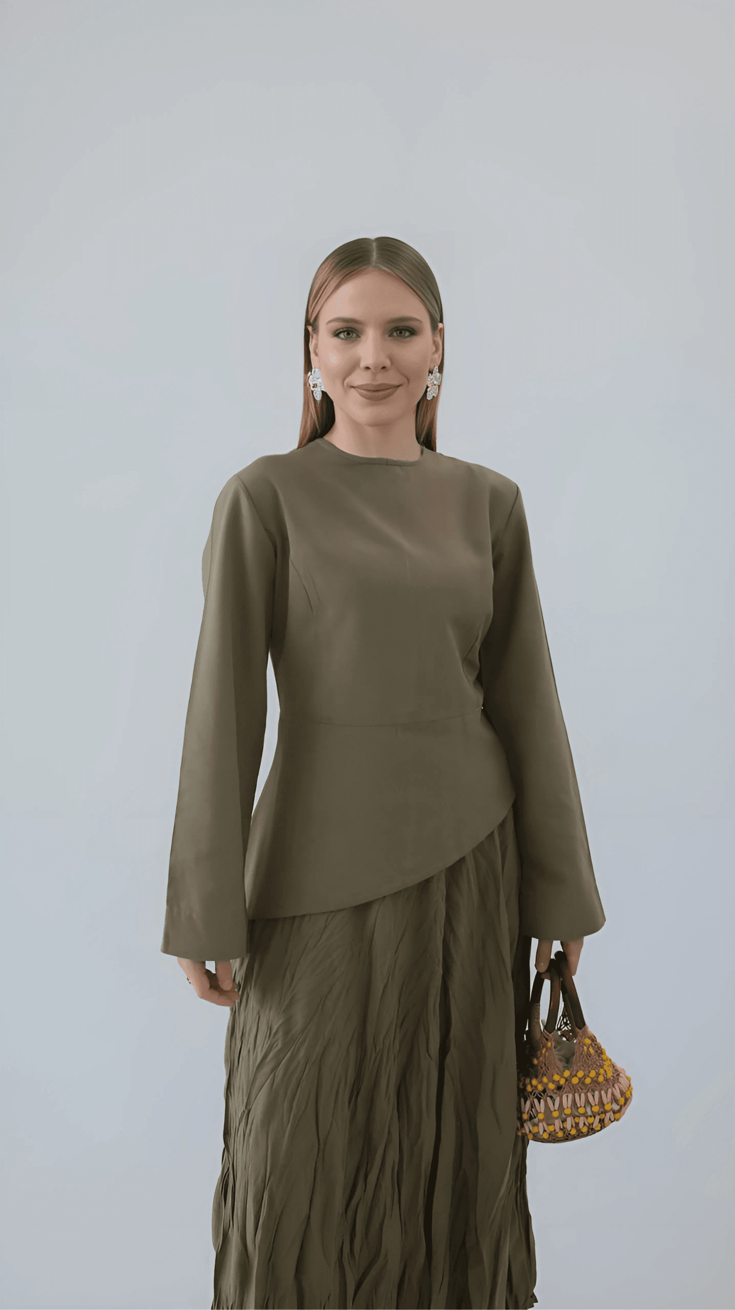 Zena Haki Elbise image