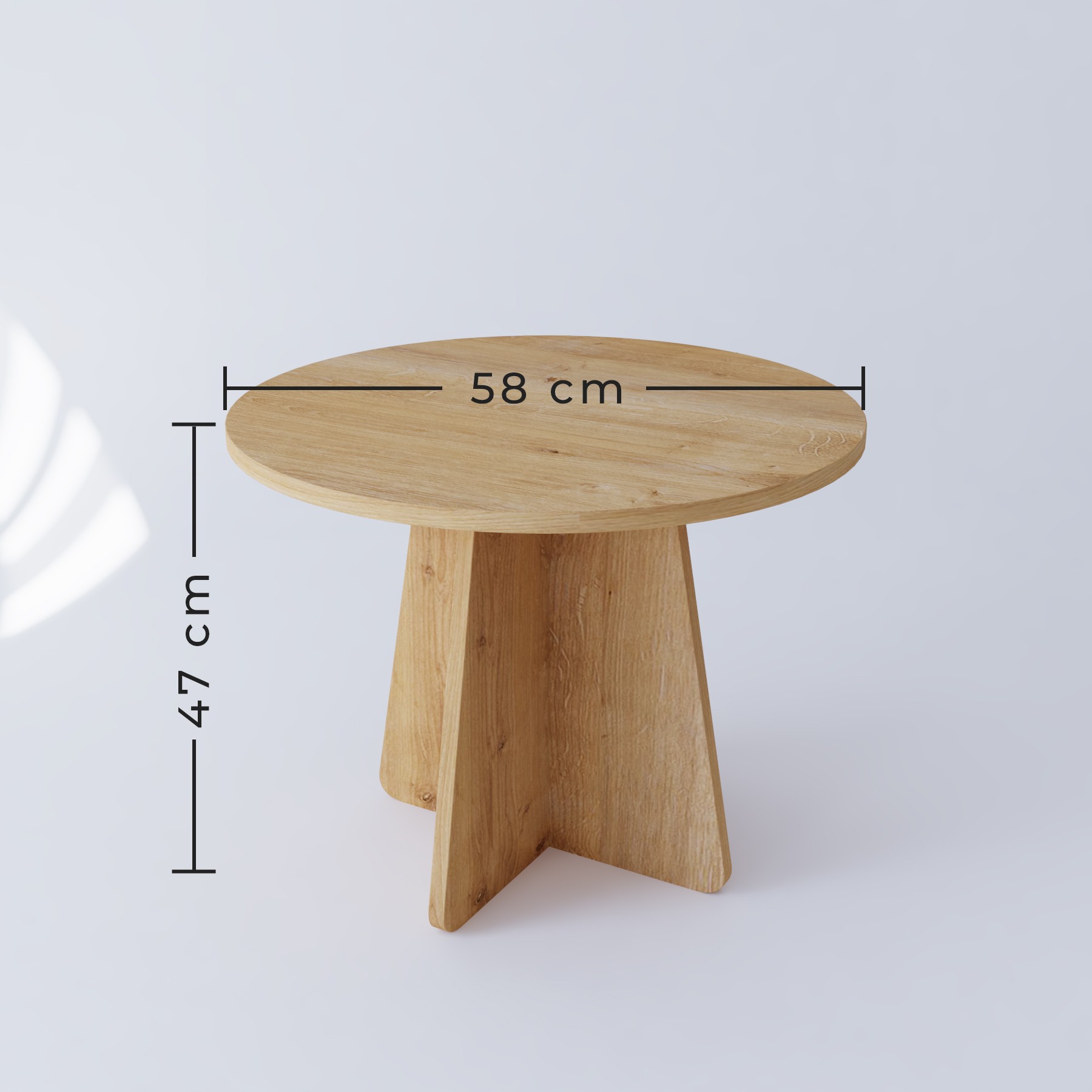 Mantar Orta Sehpa İskandinav Stili 58 cm