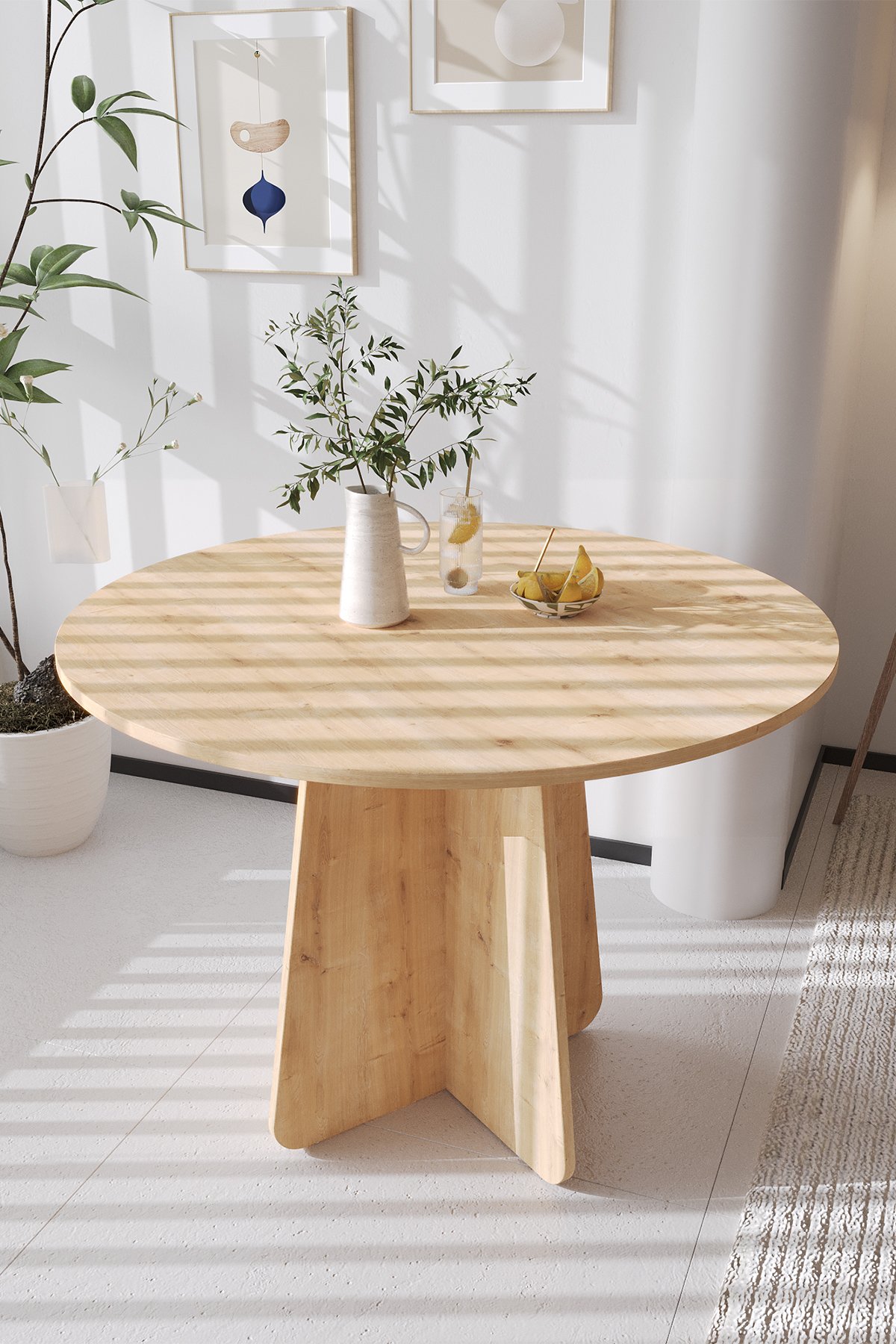 Boo Mutfak Masası 100 Cm - Safir Meşe