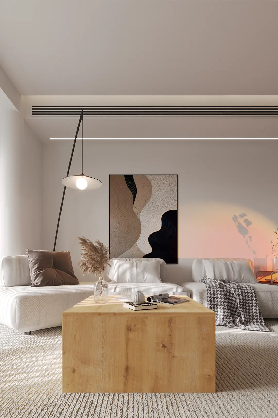 BLOK Orta Sehpa 72x72 cm İskandinav Stili - Safir Meşe — görsel 3