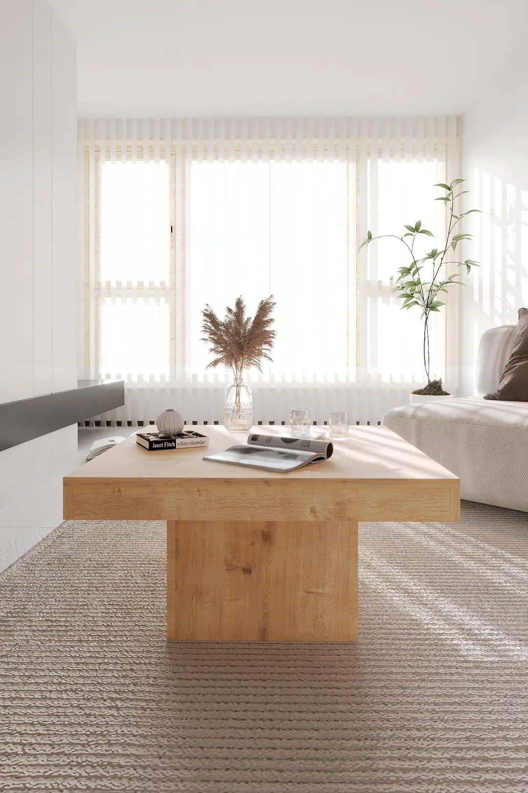 VOLKA Orta Sehpa 72x72 cm İskandinav Stili — görsel 7