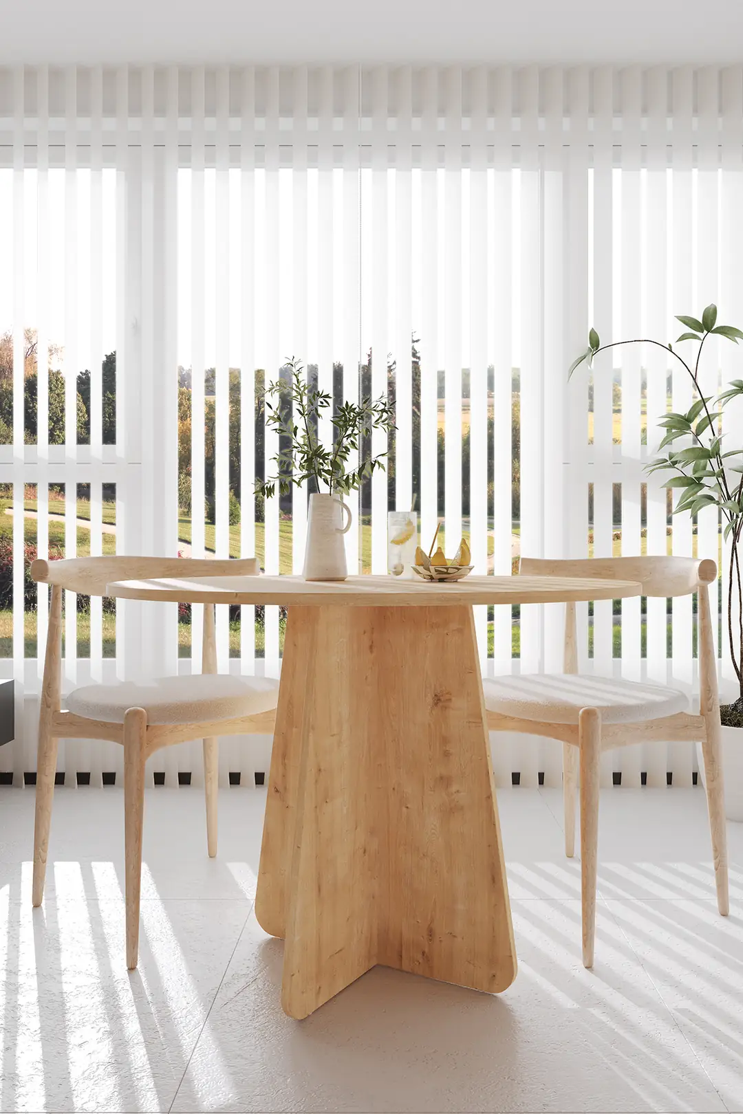 Boo Mutfak Masası 100 Cm - Safir Meşe — görsel 6