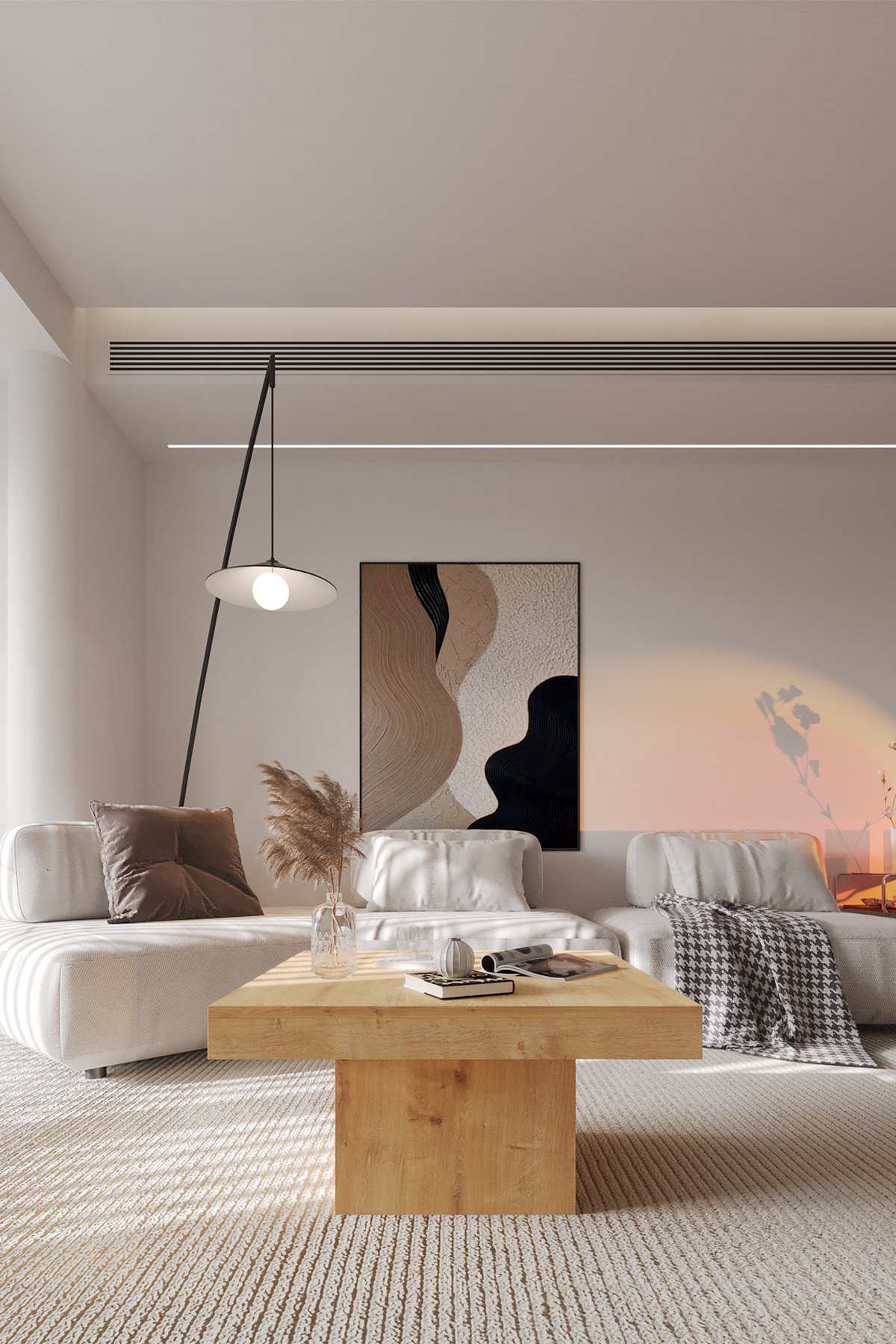 VOLKA Orta Sehpa 72x72 cm İskandinav Stili