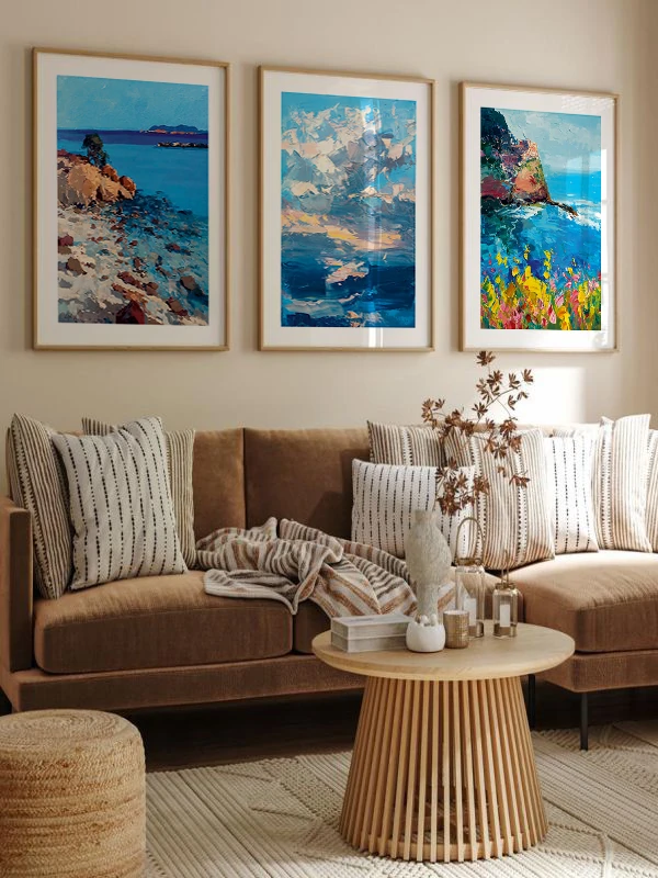 Hayal Dünyası Temalı 3'lü Çerçeveli Tablo