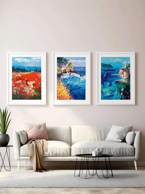 Bereketli Topraklar Temalı 3'lü Çerçeveli Tablo