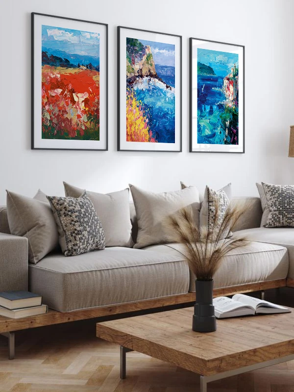 Bereketli Topraklar Temalı 3'lü Çerçeveli Tablo