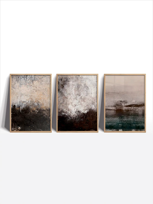 Eskiye Özlem Temalı 3'lü Çerçeveli Tablo