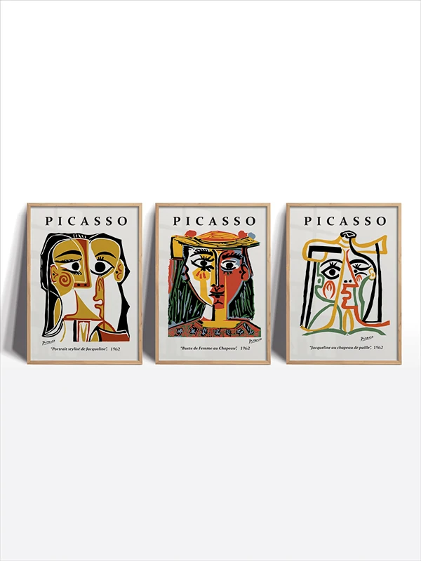 Tanrıça Temalı 3'lü Çerçeveli Tablo