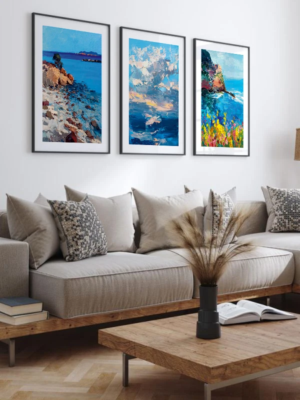 Hayal Dünyası Temalı 3'lü Çerçeveli Tablo