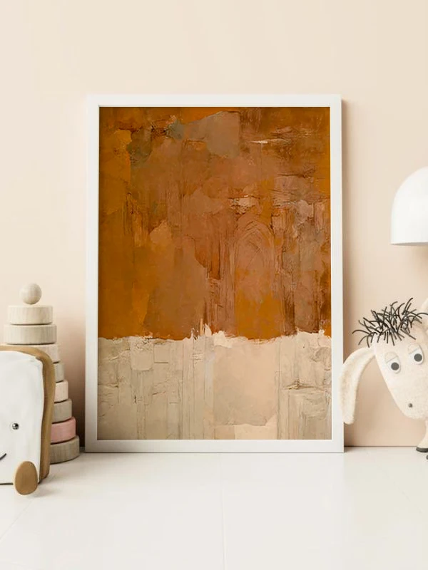 Kayalık Temalı Çerçeveli Tablo