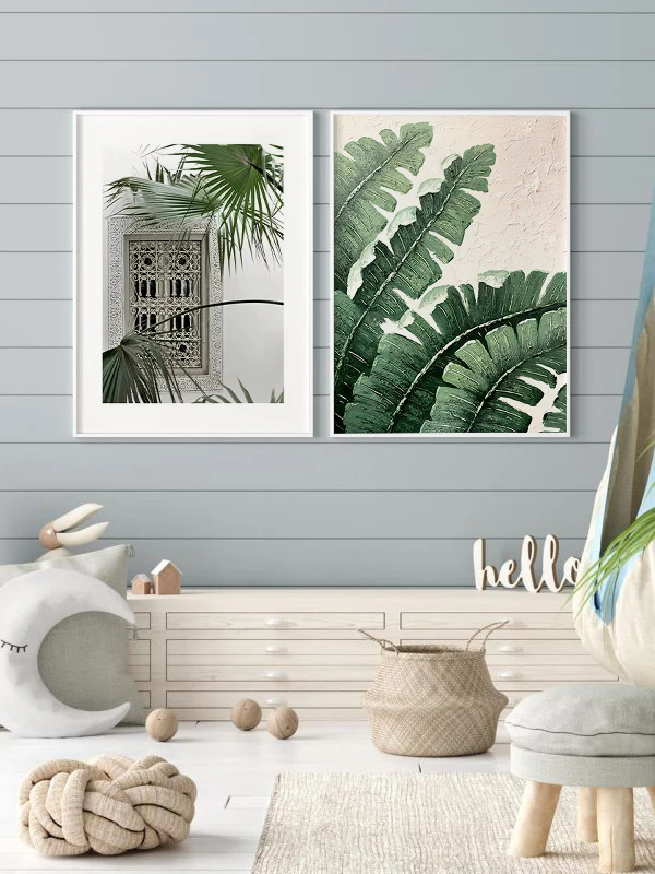 Evimin Penceresi Temalı 2'li Çerçeveli Tablo