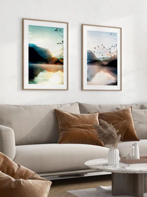 Yansıyan Gerçeklik Temalı 2'li Çerçeveli Tablo