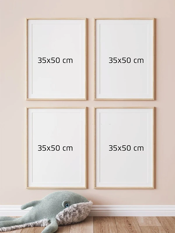 Çiçek Kadınlar Temalı Set Çerçeveli Tablo