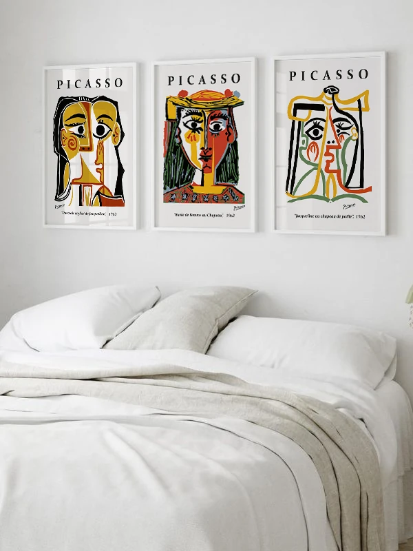 Tanrıça Temalı 3'lü Çerçeveli Tablo