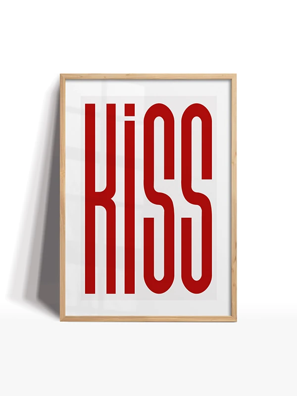 Keep It Simple Silly Temalı Çerçeveli Tablo