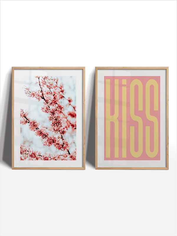 Sevgi Ağacı Temalı 2'li Çerçeveli Tablo