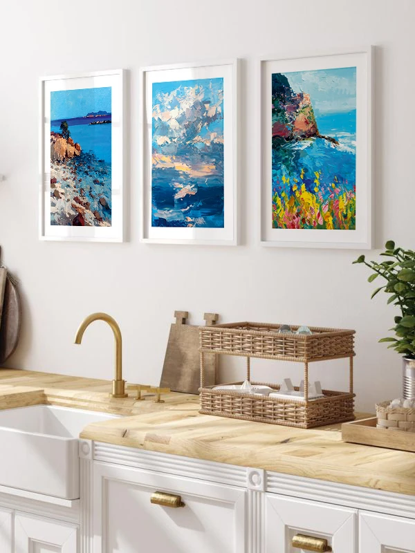 Hayal Dünyası Temalı 3'lü Çerçeveli Tablo