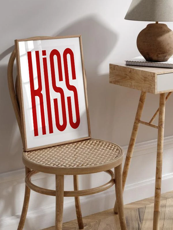 Keep It Simple Silly Temalı Çerçeveli Tablo