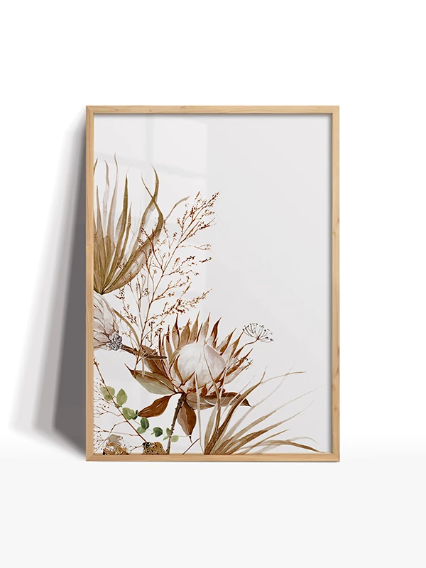 Doğanın Beyazı Temalı Set Çerçeveli Tablo